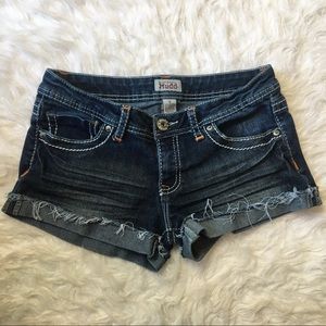 Mudd shorts jean navy rolled cuff size 9